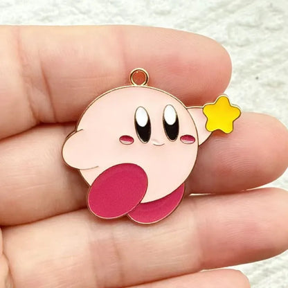10Pcs/lot Cute Cartoon Enamel Charms Pendant for Cosplay DIY Earrings Jewelry Make Bracelet Earrings Handmade Accessory
