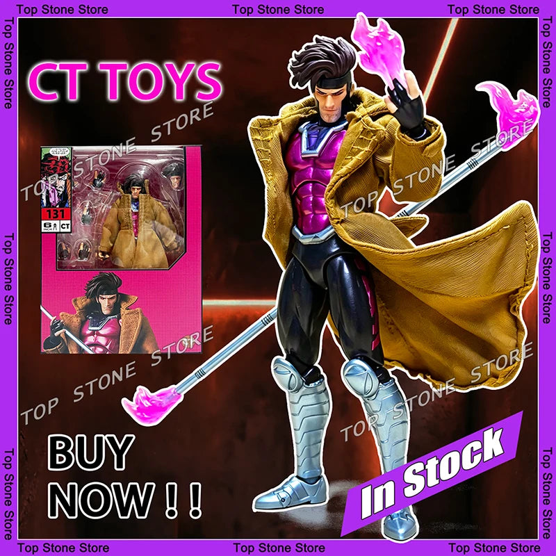 Original Ct Toys Gambit Action Figure Mafex 131 X-Men Wolverine Maf Anime Figurine Model Toy Collectible Doll Ornaments Gifts