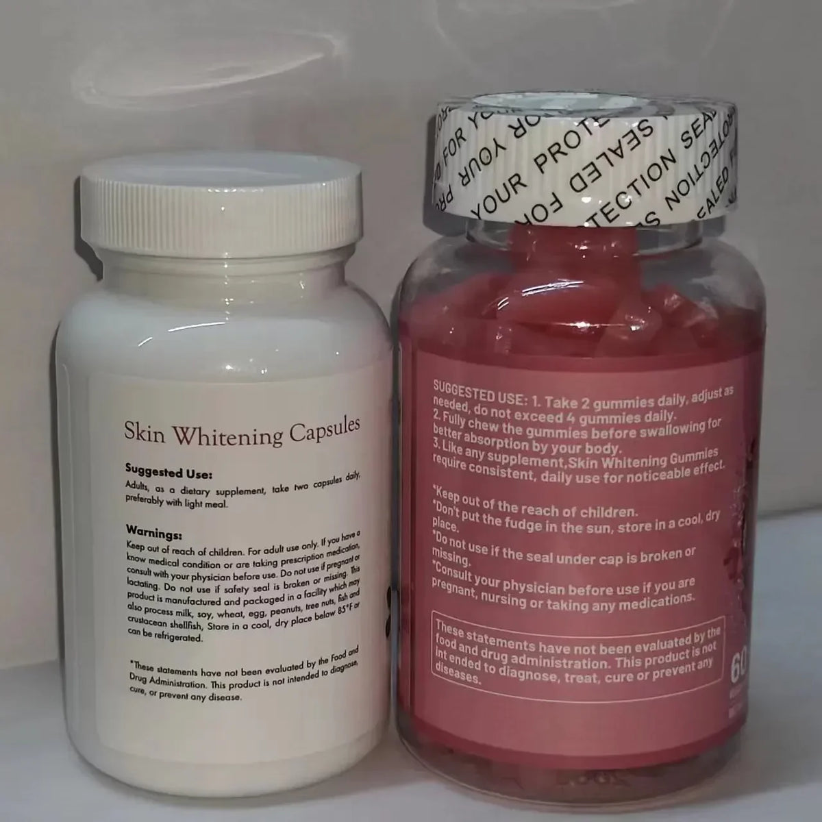 1 Set Skin Gummies Glutathione+ 5000mg Glutathione Beautifying Brightening Capsule