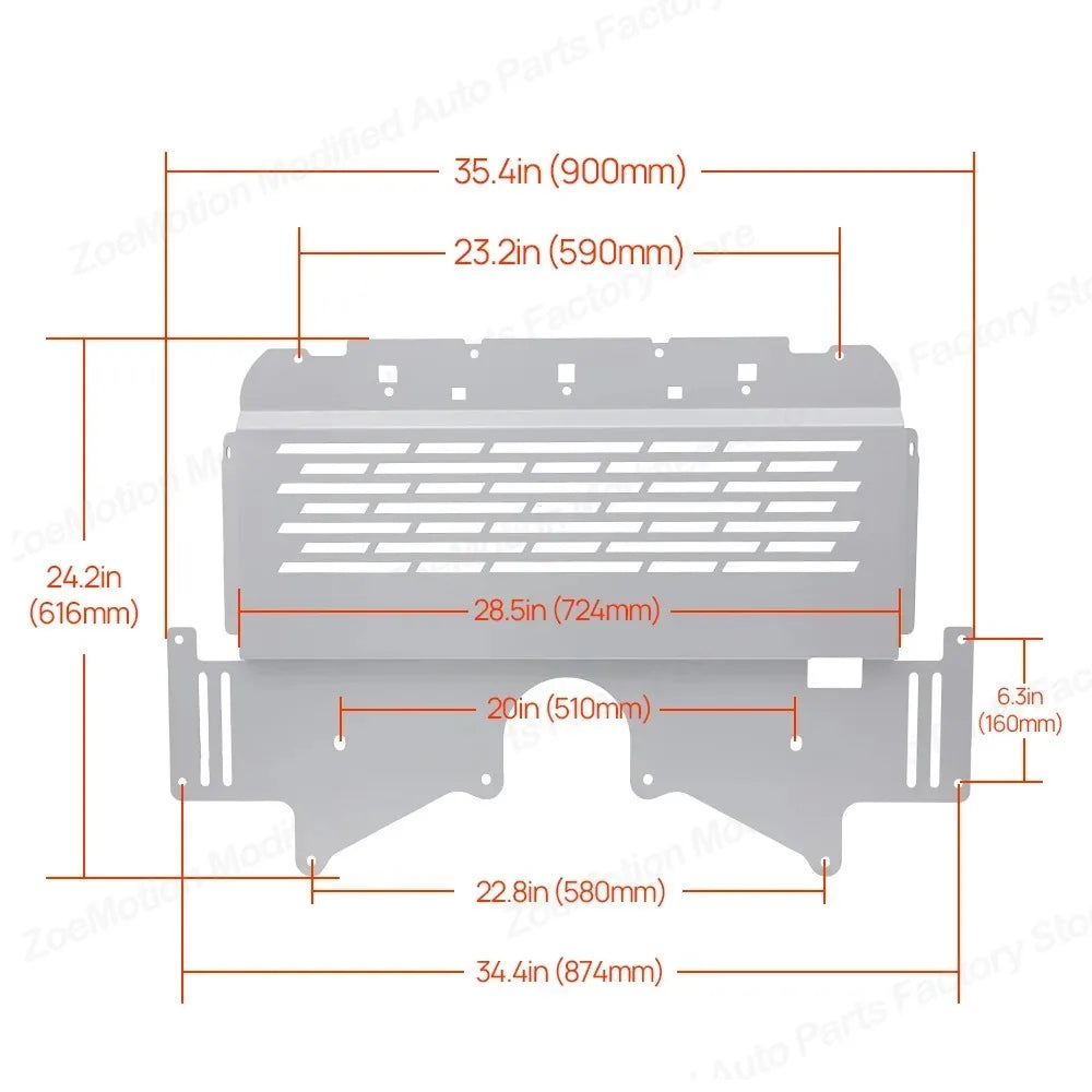 Engine Powered Guard for BMW G80 M3 G82 G83 M4 G87 M2 2020-2025 Aluminum Alloy Oil Cooler Protection Plate Lower Bottom Cover