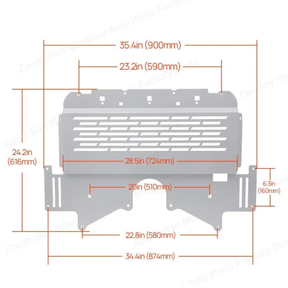Engine Powered Guard for BMW G80 M3 G82 G83 M4 G87 M2 2020-2025 Aluminum Alloy Oil Cooler Protection Plate Lower Bottom Cover