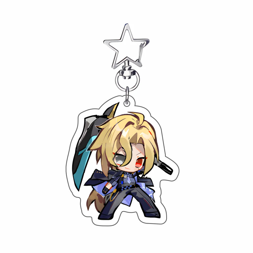 New Hot Game Zenless Zone Zero Keychains Pendant Car Ellen Joe Seth Lowell Jane Doe Von Lycaon Nicole Fans cosplay Gifts