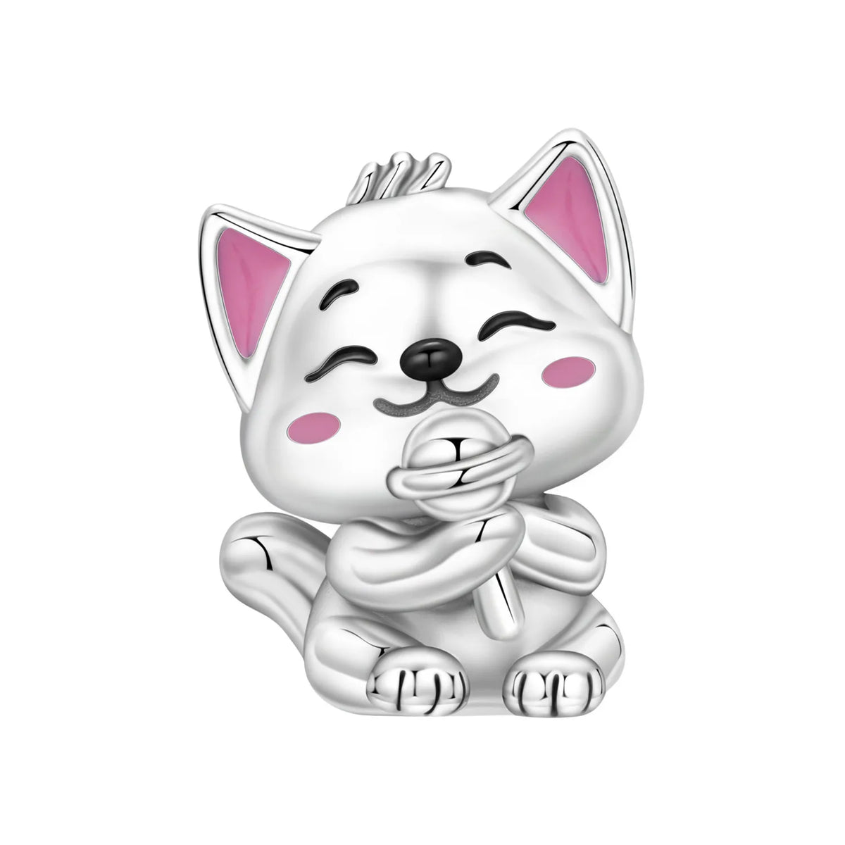 Orstarry 925 Sterling Silver Cute Rabbit Animal Beads Original Pendants Bracelet Charm Jewelry Party DIY Trendy Gifts
