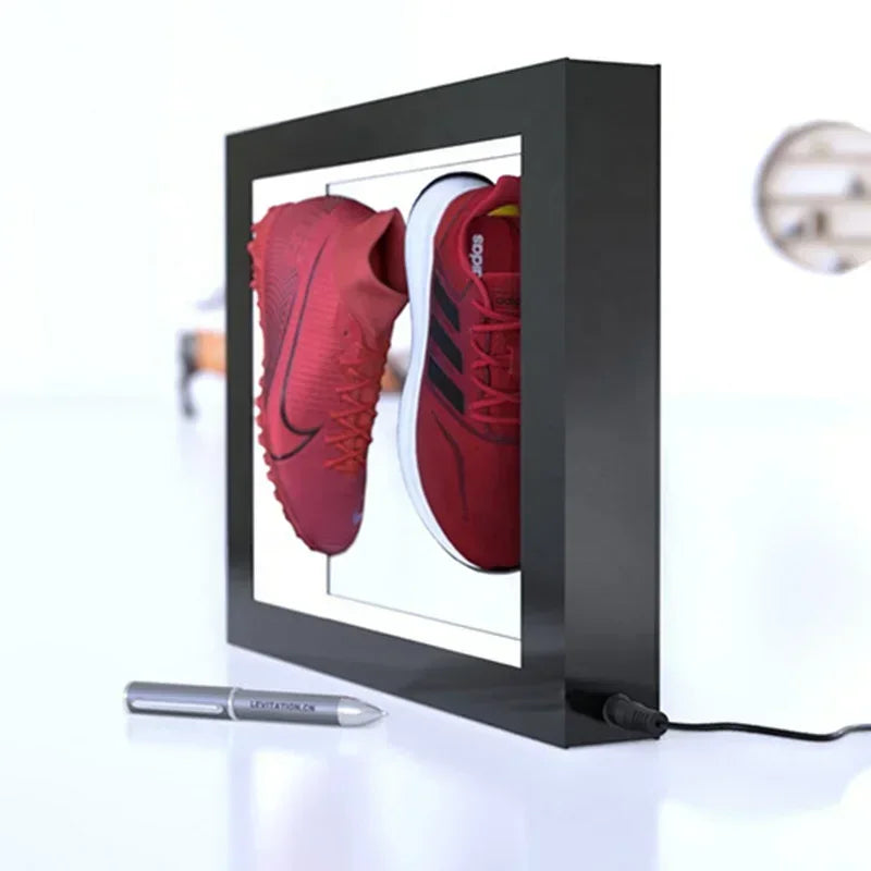 Best High Quality Rotating Magnetic Levitating Floating Shoe Display Spin Sneaker Levitating Sneaker Display