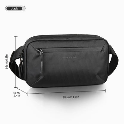 HcanKcan Men's Shoulder Bag Lightweight Crossbody Bag Multiple Pockets Waterproof X-Pac Fabric Travel Bag Portable Storage Bag