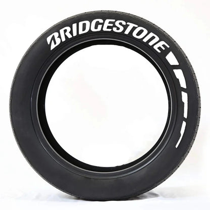 Rubber Tire Letter Stickers 3D Waterproof Wheels Permanent Car Sticker With Glue DIY Stylish Tire Decal For Auto and Motorcycle