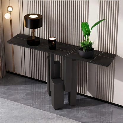 Black Legs Entrance Table Art Design Auxliar Creative Corner Table Narrow Modern Mesas Auxiliar Furniture Living Room
