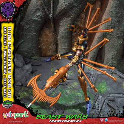 YOLOPARK Transformers AMK Series 16.5cm BEAST WARS Blackarachnia Predacons Model Toy