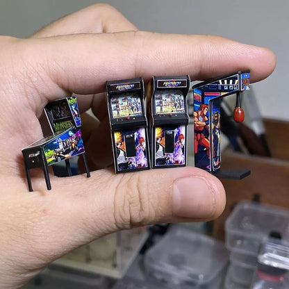 1:64 scale Arcade Pinball Machine Miniature Model Garage Modification Store Decoration Scene  Auto Repair Shop Figure Accessorie
