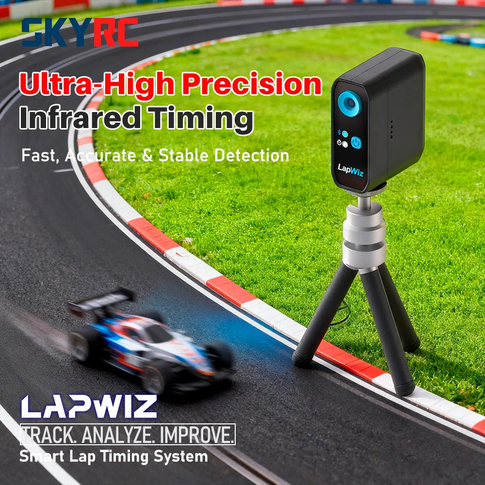 SKYRC LapWiz Professional IR RC Lap Timer Multi-Car ID Mgmt Screen Cast Voice Prompt OTA Upgrade for Mini-Z 1/10 RC Racing