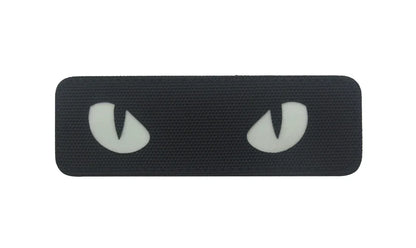 Cat Eyes Glow In Dark Patches Infrared IR Reflective Rubber Appliqued For Hats Helmet Uniform Backpack