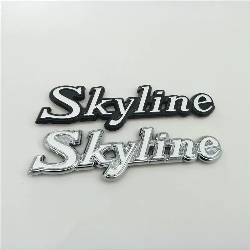 For GTR Skyline Emblem Badge Logo Rear Trunk Side Fender Nameplate C110 KPGC110 GC110 Kenmeri