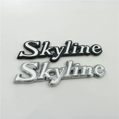 For GTR Skyline Emblem Badge Logo Rear Trunk Side Fender Nameplate C110 KPGC110 GC110 Kenmeri