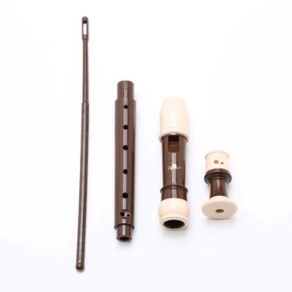 Baroque Style 8 Holes C Soprano Recorder Swan ABS Plastic Descant Flute Easy Learning Recorder Gift for School Music Class Begin