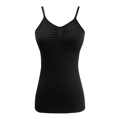 Women Tummy Control Shapewear Smooth Body Shaping Camisole Padded Tank Tops Slimming Underwear Seamless Compression Shaper