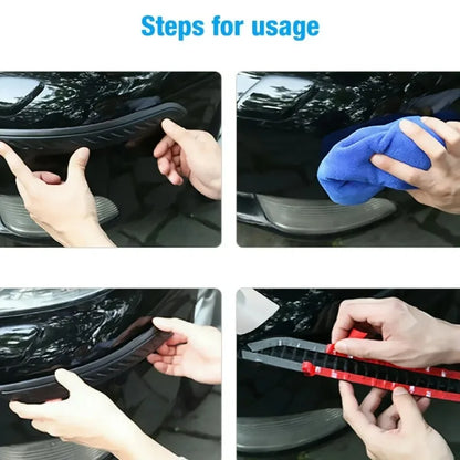 Car Door Anti Scratch Protector Strip Rearview Mirror Anti-collision Stickers Universal Rubber Auto Bumper Protector Bar Stylin