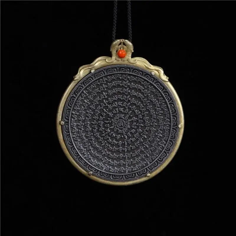Old Tibet Buddhism Meteorite Iron Tiantie Dorje Phurpa Vajra Faqi Statue Body Protection Buddhist Scriptures Statues