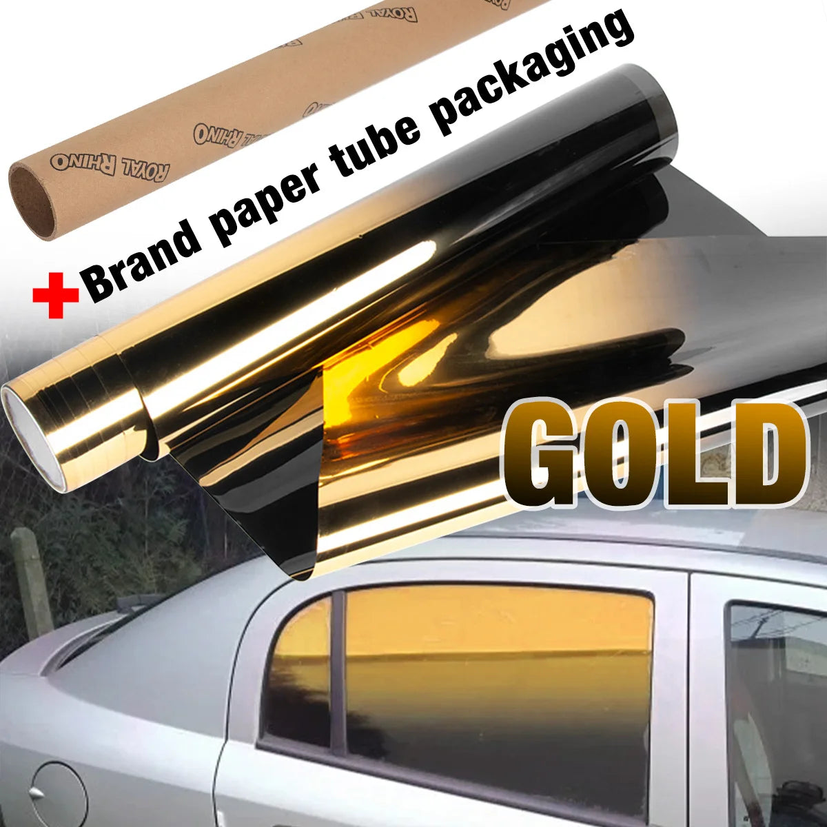 1/3M Car Gradient Car Film Frontside Side Windshield UV Protected Heat Insulation Color Change Film Exterior Accessories