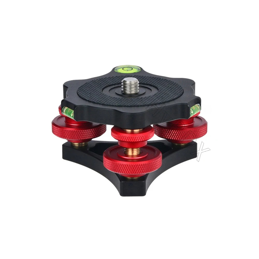 Tripod Speedy Leveling Base Leveler Adjusting Base Panning Level Plate With Bubble Level For   DSLR Camera