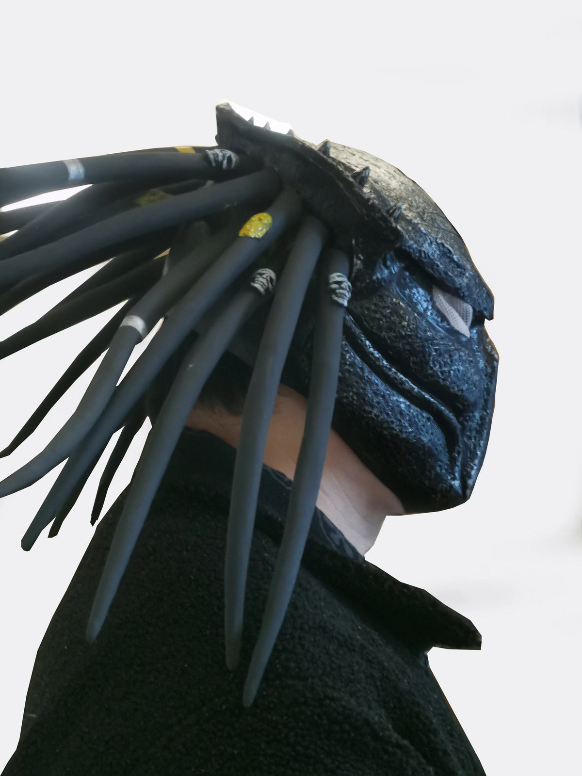 Alien Hunter Mask Iron Blood Warrior Mask Terror Latex Headset Halloween Masks Alien Monster Hunter Cosplay Masque Alien Warrior