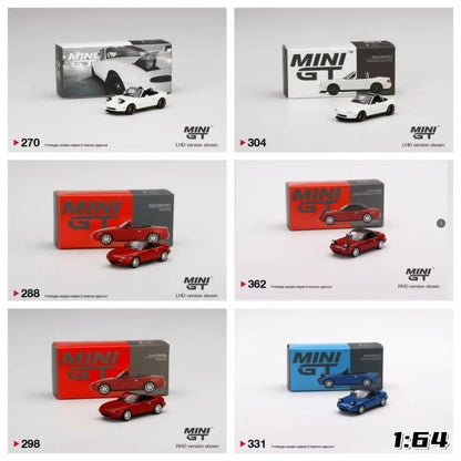 1:64 Mazda MX-5 convertible Miata NA 288 alloy die-cast miniature model,  adult decorative items, new in stock