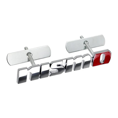 1Pcs Nismo Car Front Grille Car Emblem Badge Sticker Rear Trunk Decals for Nissan Nismo 370Z GTR Almera Tiida Juke Qashqai 350Z