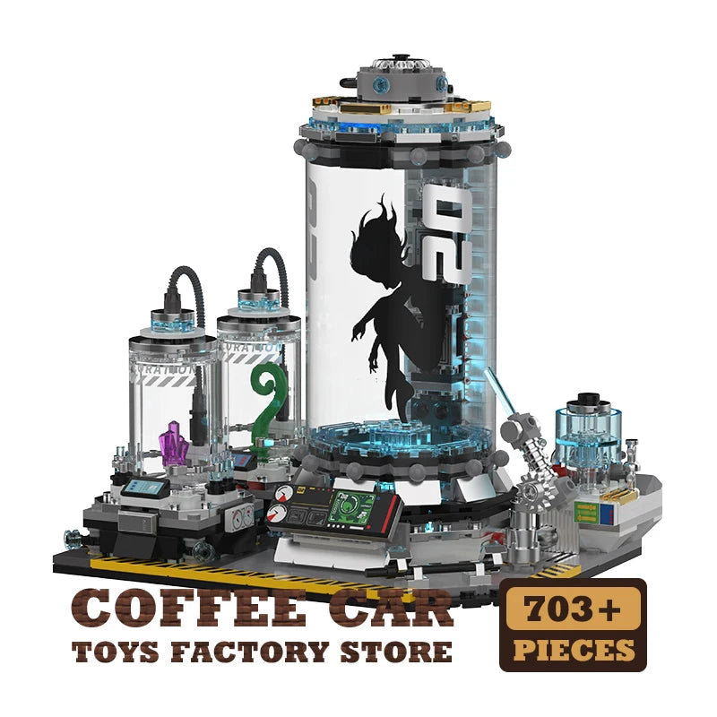 703Pcs Sci-Fi Robot Interstellar Cultivation Pod MOC Bricks Toys Space Extra-terrestrial Lab Building Blocks 3D Model Adult Gift