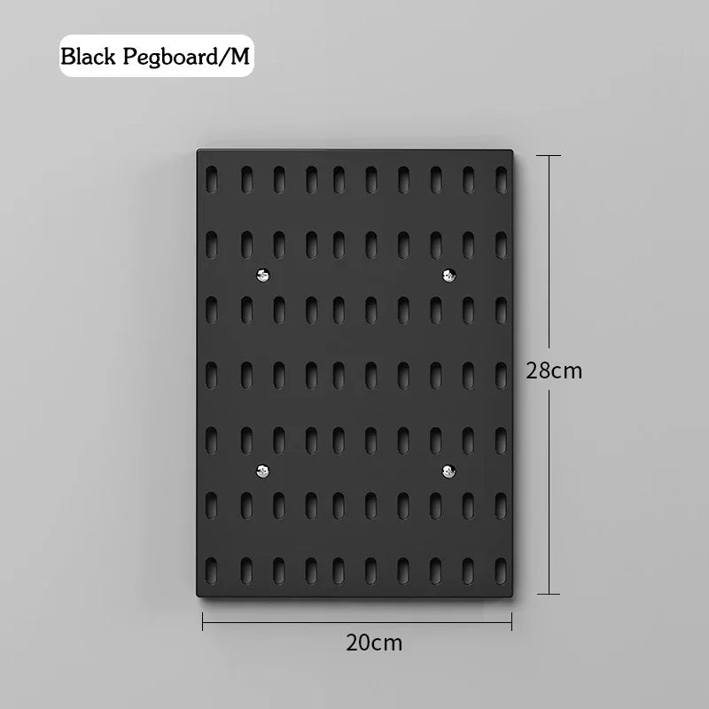 DIY Pegboard Accessories No Punching Kitchen Organization Shelf Storage Box Hooks Wall Organizer Crafts For Garage Room
