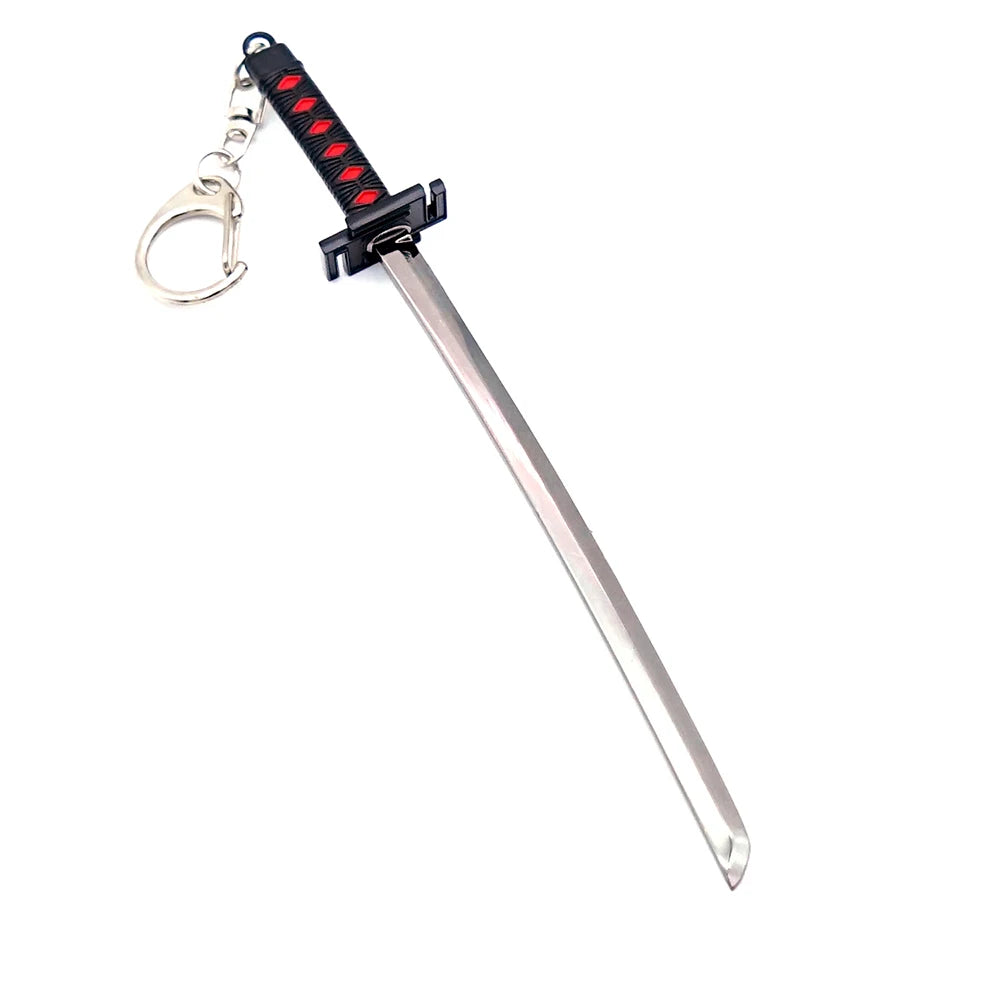 Bleach Mini Sword Model Keychain Zangetsu Zanpakutou Hitsugaya Toushirou Katana Keychains Accessories llaveros