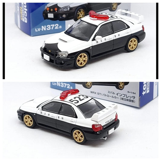 Limited Vintage NEO LV-N372a Impreza WRX STi Police Car TOMYTEC JDM Diecast Model Car Collection Limited Edition Alloy