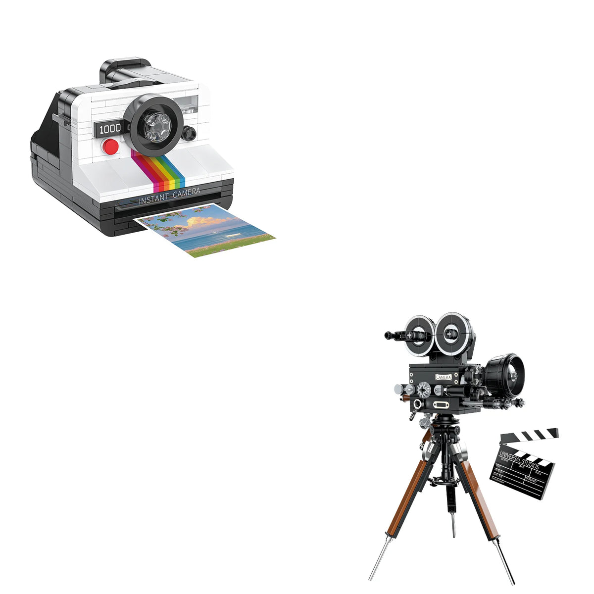 JAKI Retro Movie Camera Home Decor Creative Tall Brick Building Blocks Set MOC Model Assembly Toy Kids and Adult Birthday Gifts