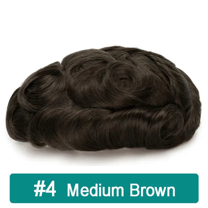 iLace Silk Base Men Toupee Swiss Lace Front 100% Human Hair Natural Hairline Male Capillary Prosthesis Wig Men Hair System