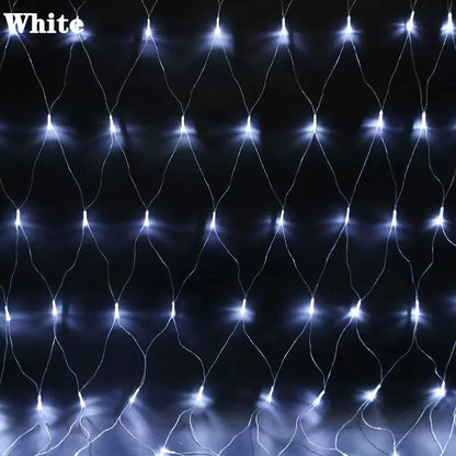 3x2m Waterproof Christmas Net Lights Outdoor Wedding Party Decoration Mesh Curtain Lights