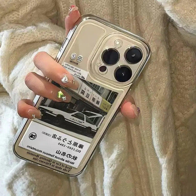 Japan Classic Comic Initial D JDM AE86 Phone Case for iPhone 17 16 15 14 13 12 11 Pro Max Mini X XS XR 7 8 Plus Dustproof Cover