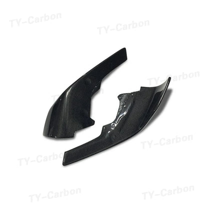 Real Carbon Fiber Car Front Bumper Splitter Side Cover For BMW F87 M2 2016-2020 Air Vent Kit Spoiler Lip Corner Guard Trim FRP