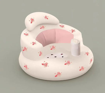 Baby Sofa Inflatable Seat for Babies  Chair with Tray, Built in Air Pump Infant Back Support Sofa Toddler Chair for Sitting Up