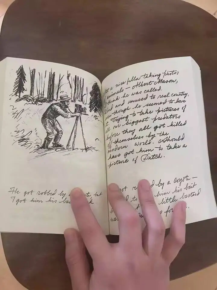 Arthur Morgan Diary English Original Handmade With Leather