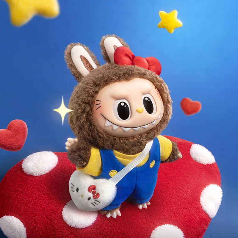 POP MART LABUBU THE MONSTERS SANRIO CHARACTERS Series Vinyl Plush Blind Box Mystery Box Toys Doll Anime Figure Desktop Ornaments