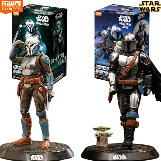 BLOKEES Star Wars Building Block Man Beyond Edition The Mandalorian and Grogu Din Djarin Assembly Model Collect Toy Gift