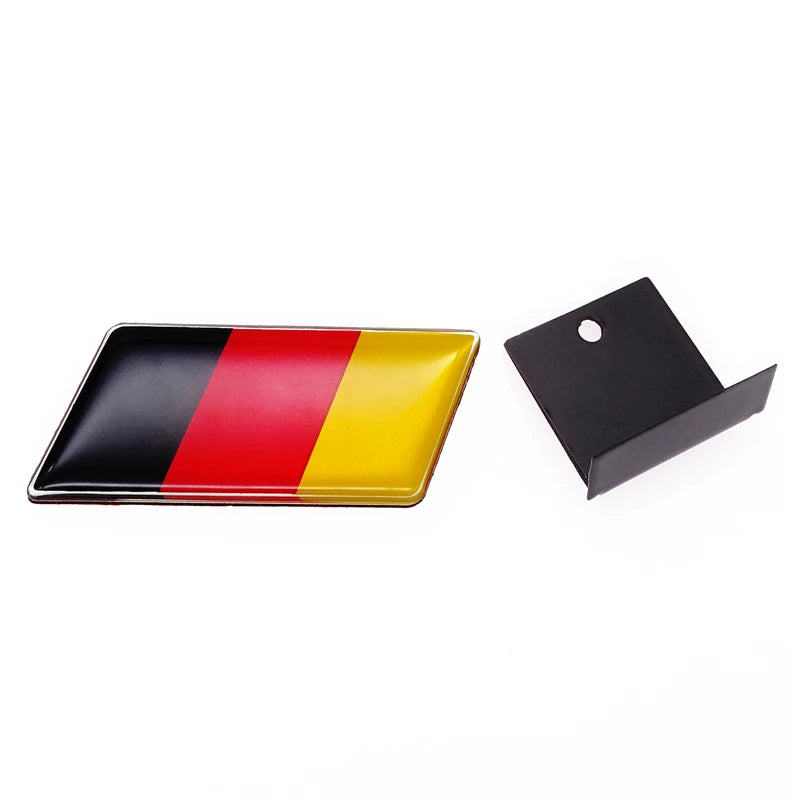 Universal Car Sticker German Flag Emblem Badge Emblem Deutsch Bumper Front Decoration Grille Auto Decal For Benz VW Audi Golf