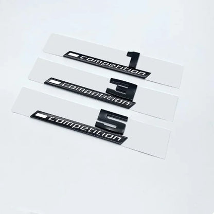 Giossy Black 3D ABS COMPETITION ABS Emblem Thunder Edition For BMW M1 M2 M3 M4 M5 M6 M8 Car Trunk Badge Sticker