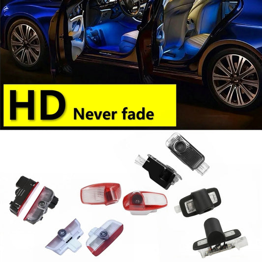 HD 2Pcs For Porsche 911 Macan Cayenne 955 957 958 Panamera 970 971 Boxster Tayan 987 718 GTS Cayman LED Car Door Projector Light