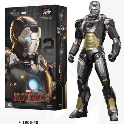 ZD Toys Iron Man Action Figure Mark 35 Red Snapper Iron Man MK 24 MK 22 MK 47 Tony Stark Ironman Figure Action Collect Toy Gift
