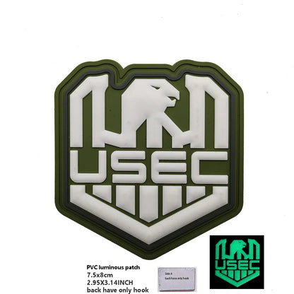 PVC Rubber Patch USEC Team Badge BEAR Magic Armband IR Reflective Tactical Morale Backpack Hook and Loop Patches for Clothing