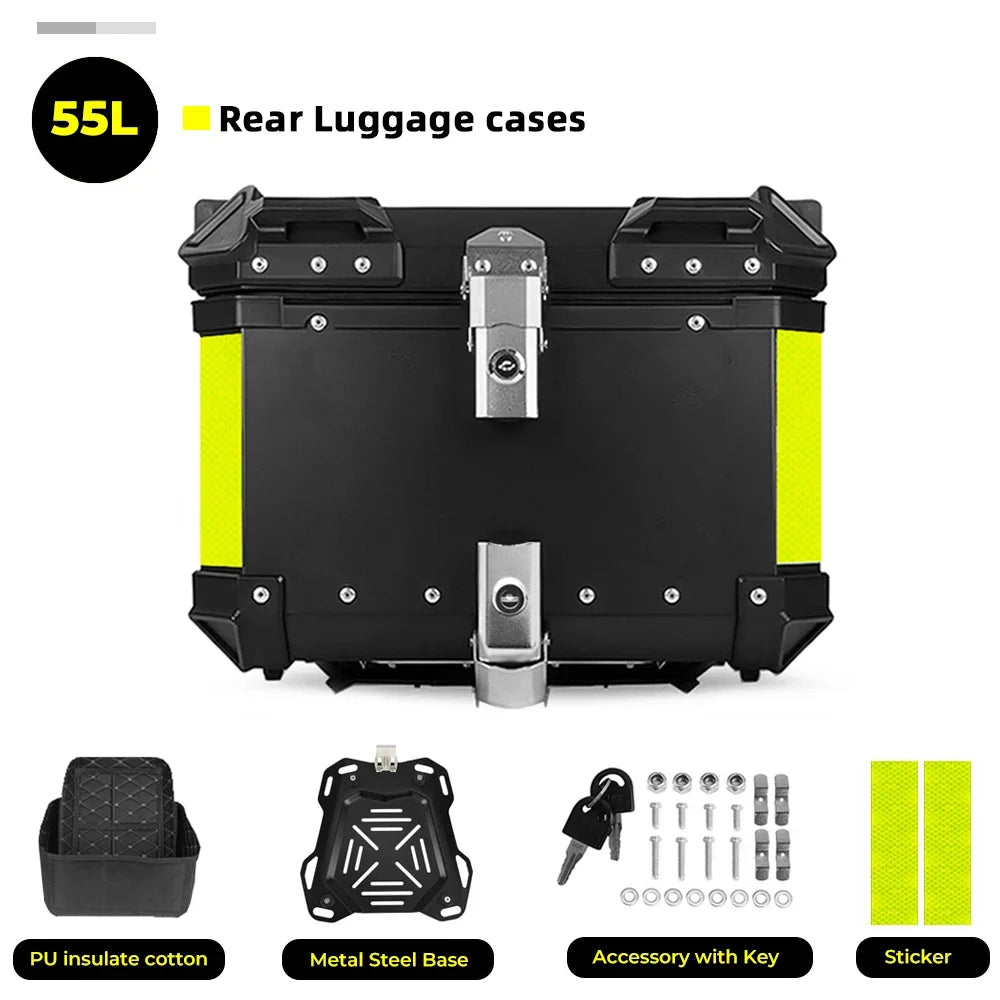 CNC Aluminum Motorcycle Helmet Box Trunk Top Case Travel Luggage Storage Box for BMW R1200GS Adventure 1200 GS R1250GS ADV