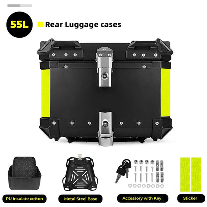 CNC Aluminum Motorcycle Helmet Box Trunk Top Case Travel Luggage Storage Box for BMW R1200GS Adventure 1200 GS R1250GS ADV