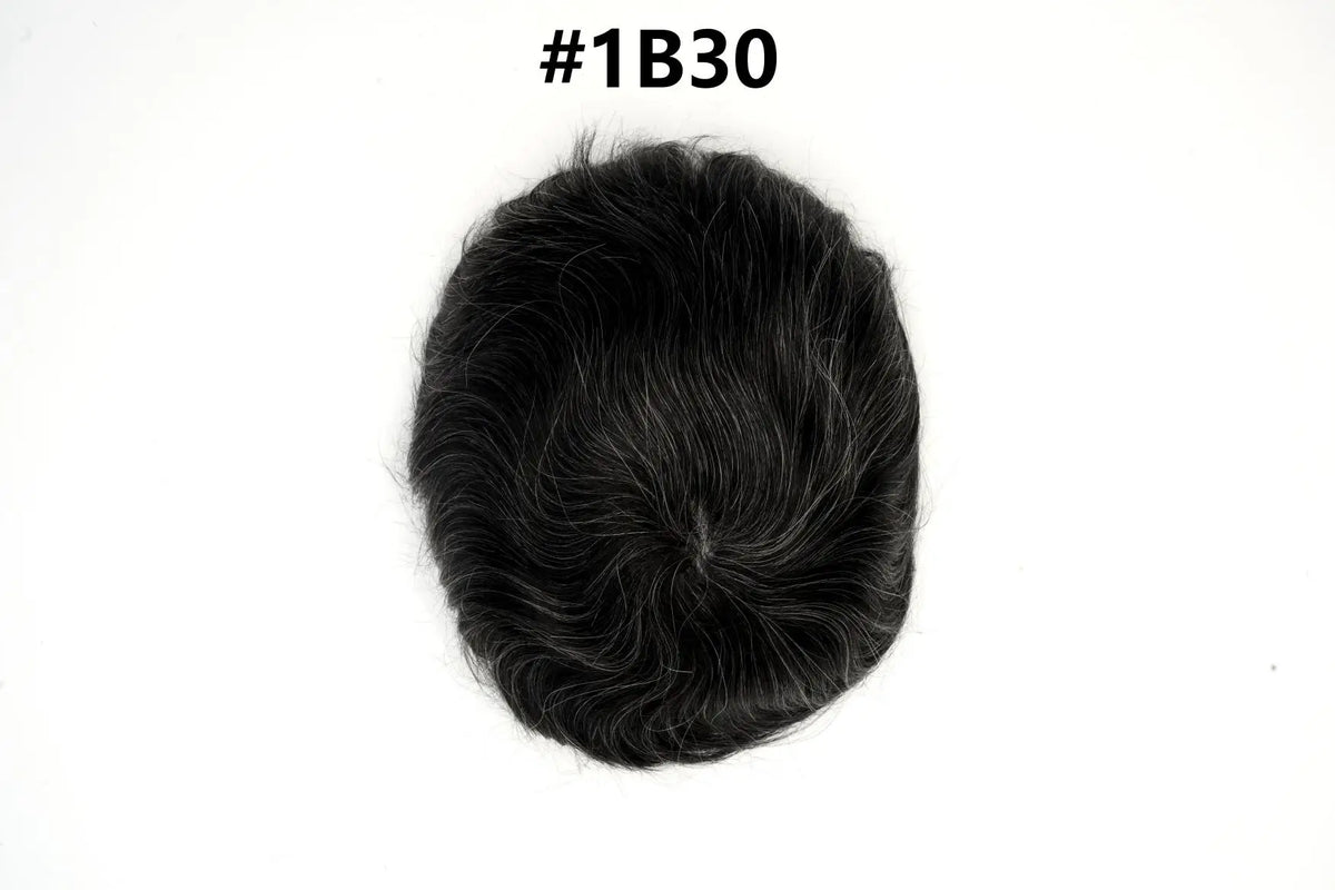 Os21 0.03-0.04mm NG Clearance Thin Skin Toupee Capillary Prothesis Hair Piece For Men Hair Replacement System V Loop Men Toupee