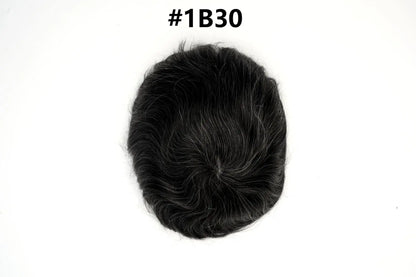 Os21 0.03-0.04mm NG Clearance Thin Skin Toupee Capillary Prothesis Hair Piece For Men Hair Replacement System V Loop Men Toupee