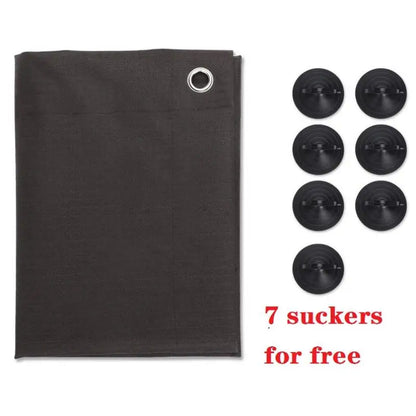 Blackout Skylight Window Blinds with Suction Cups Portable Thermal Insulated Adjustable Curtain for Bedroom Travel Car