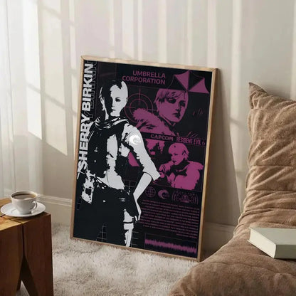 game survival Resident Evil Poster Painting Wall Art Mural for Living Room Home Decor and Gifts